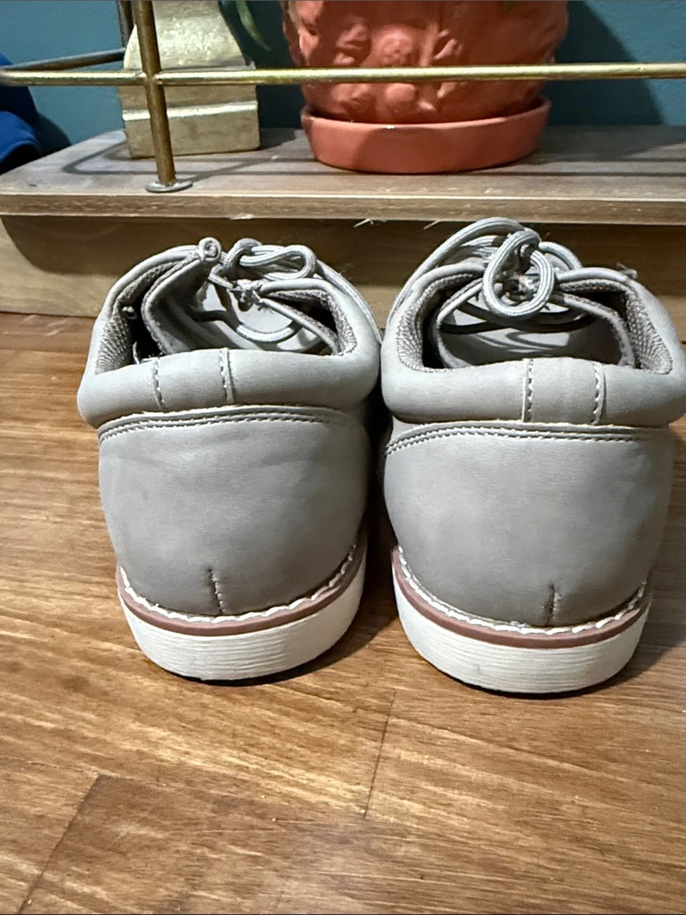 Boys Casual Moc Toe Lace-Up Shoes